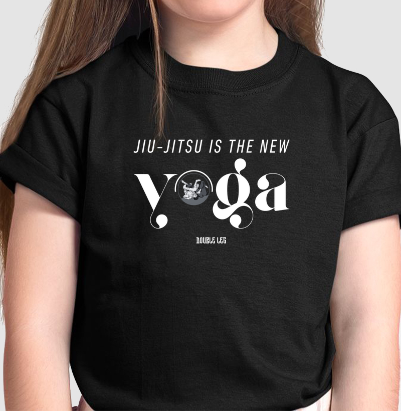 Camiseta infantil "Jiu-jitsu is the new yoga"