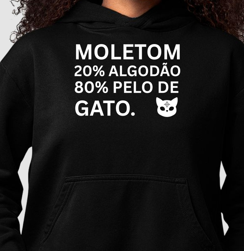 80% Pelo de Gato (Hoddie Moletom)