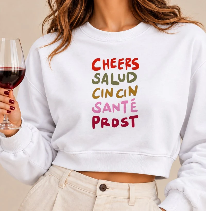 Moletom Cropped Cheers - Cropped Moletom