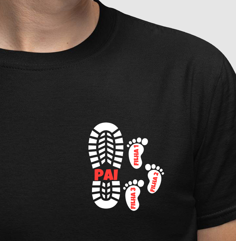 Pegadas - Pai e Filhos 3 (PARA PERSONALIZAR, ENVIE WHATS ANTES DE COMPRAR)