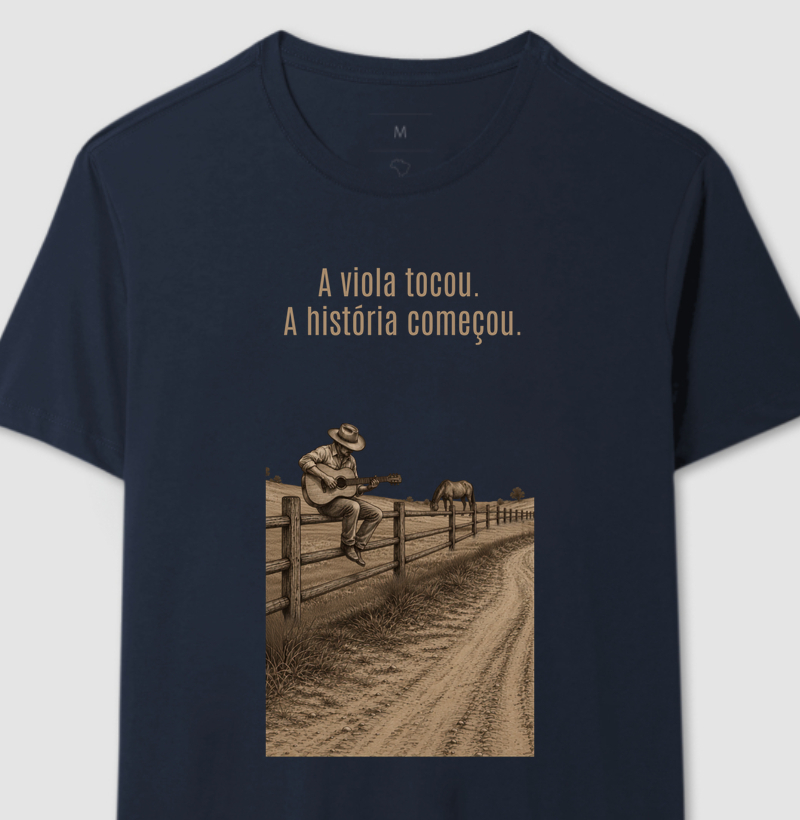 A viola tocou a história começou (E)