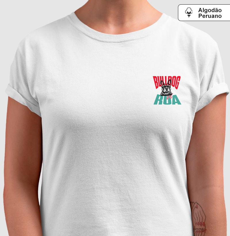 Camiseta Bulldog Heritage de Algodão Peruano Feminina