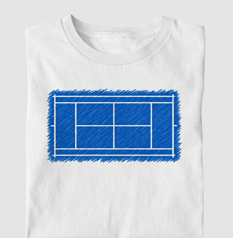 Quadra Azul Rabiscada - Camiseta