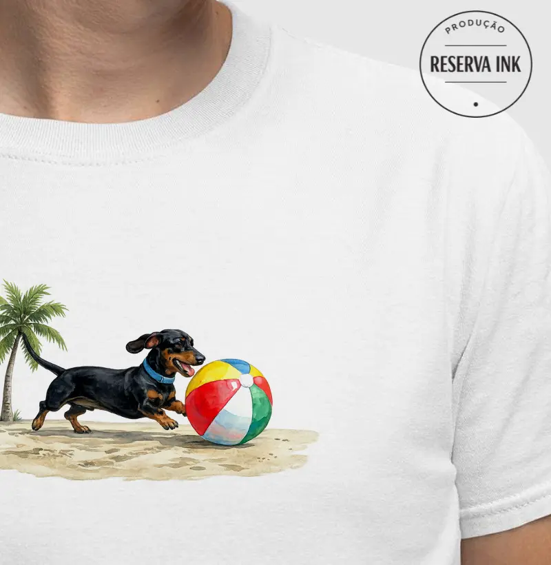 Dachshund ou Salsichinha Preto - Férias