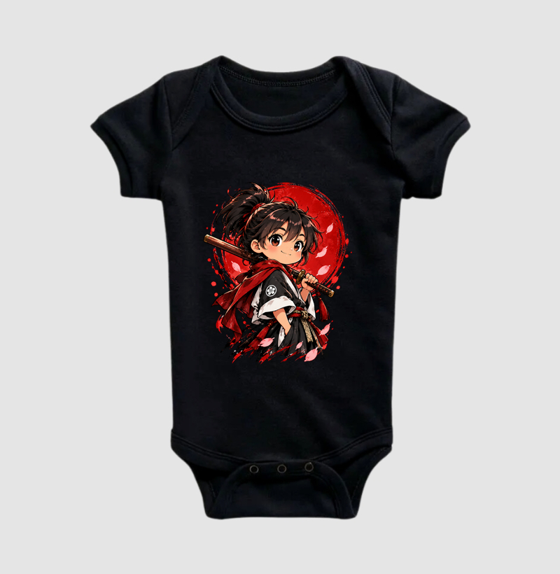 Pequeno Samurai — Coração Valente - Body Infantil