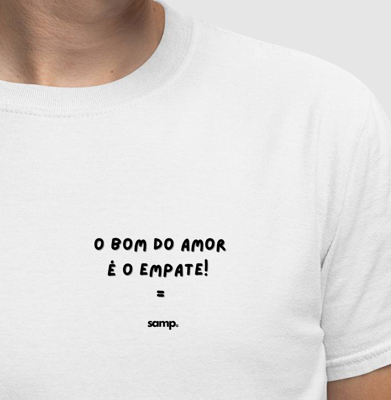 Camiseta "O Bom do Amor"