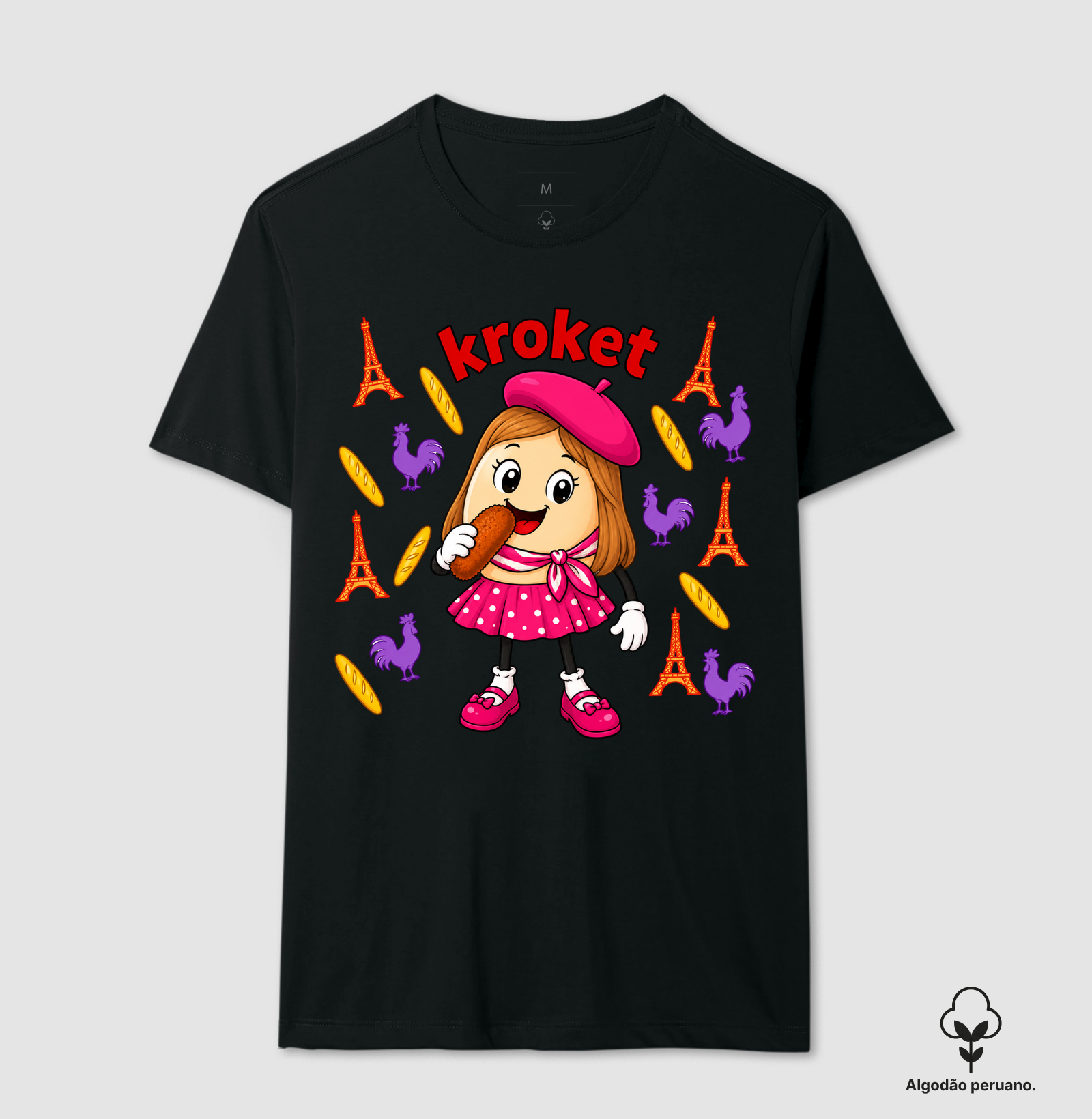 Egg Kroket - Camiseta Algodão Peruano