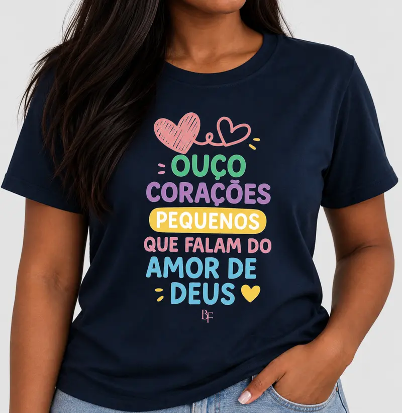 Ouço Corações Pequenos que falam do amor de Deus