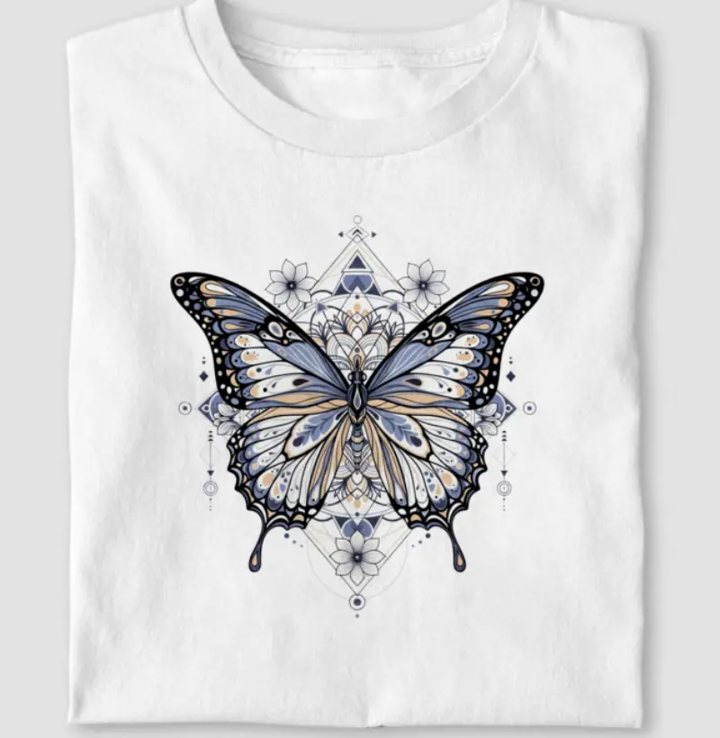 Borboleta Geométrica Ornamentada