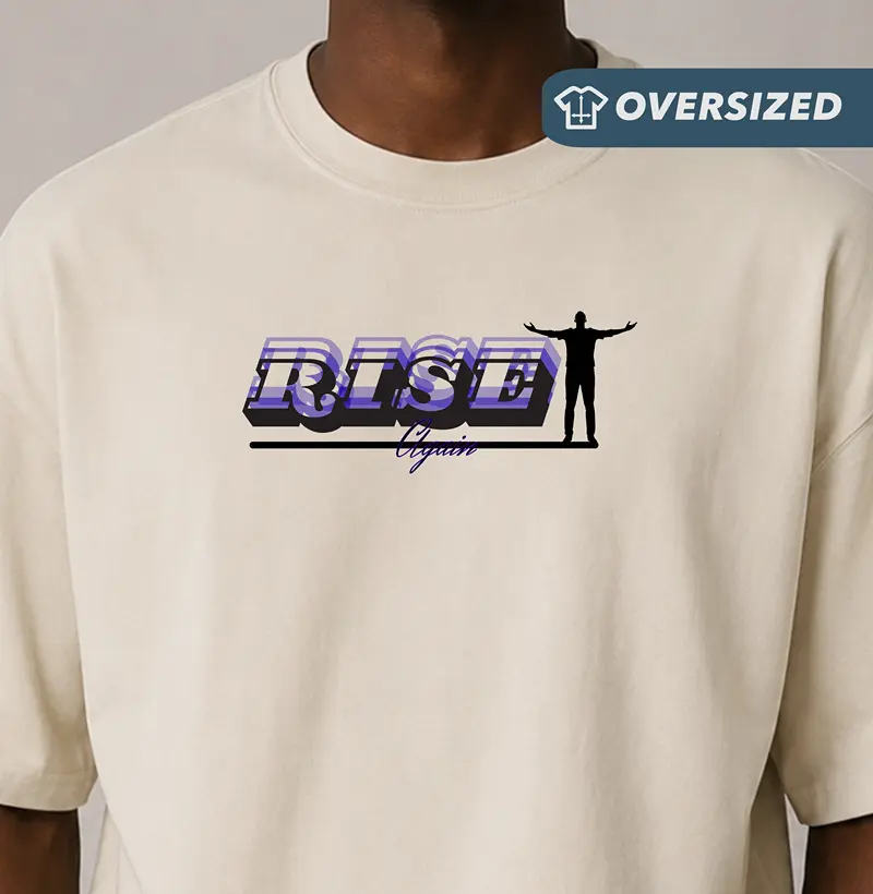 Camiseta Oversized RISE AGAIN - Camiseta Oversized