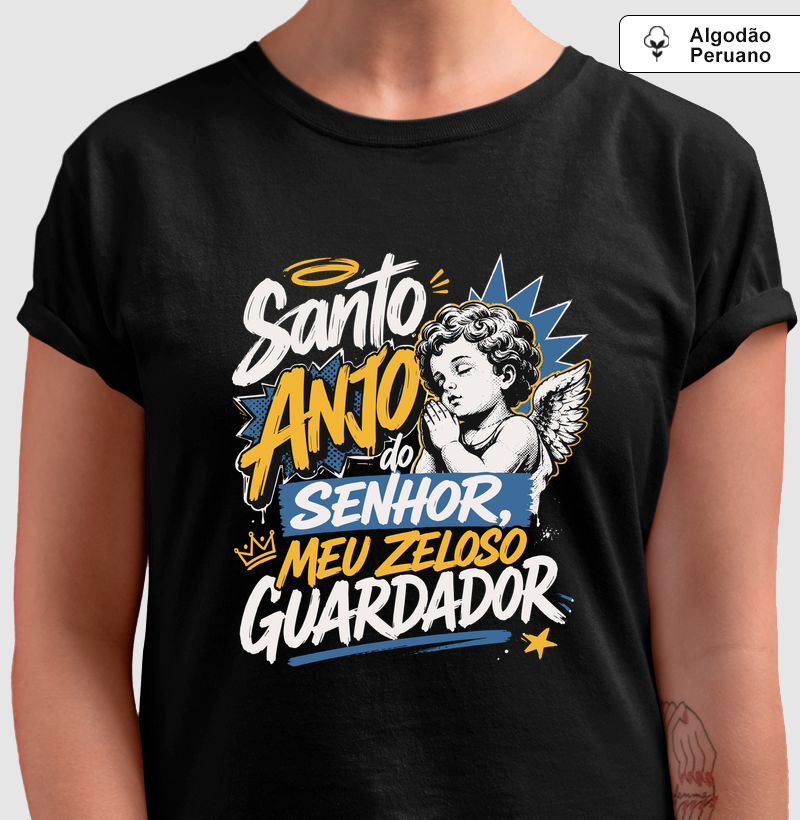 Santo Anjo do Senhor, Meu Zeloso Guardador - Algodão Peruano