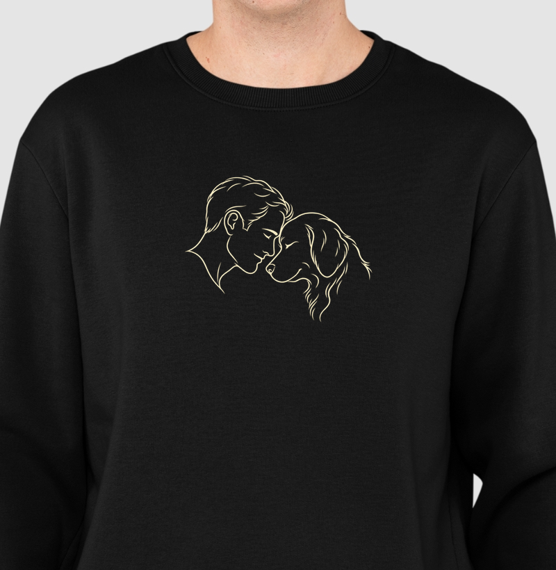 Conexão de Amor Masculino - Suéter Moletom