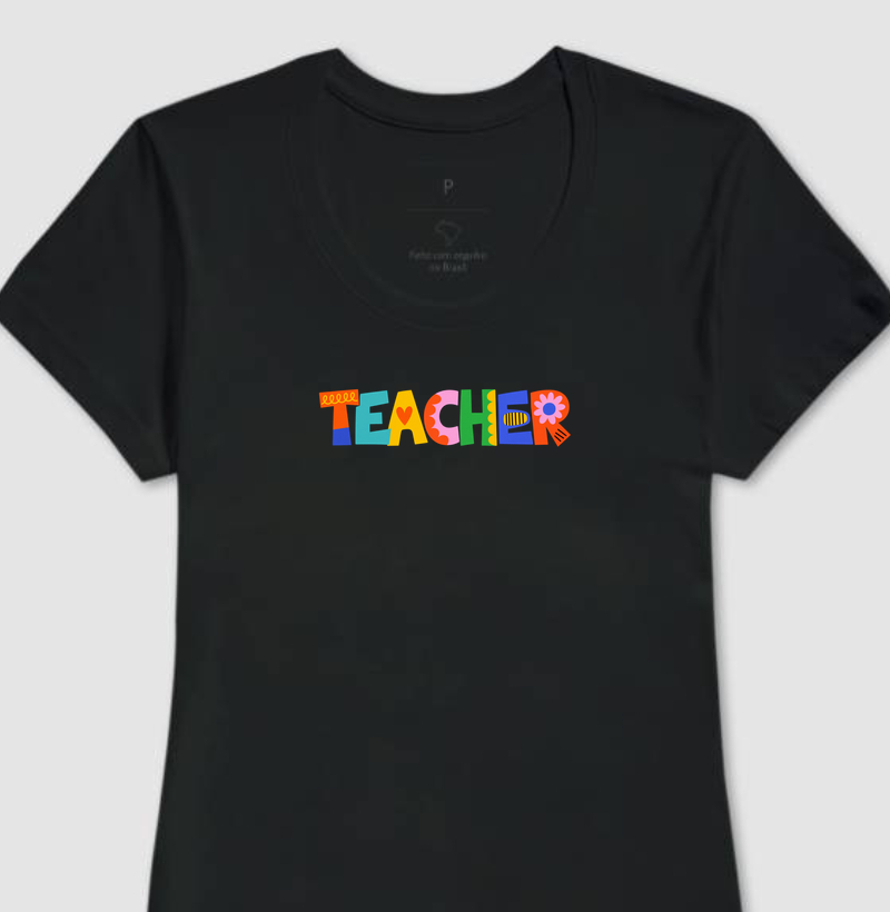 Teacher (Professor / Professora) Artístico & Colorido