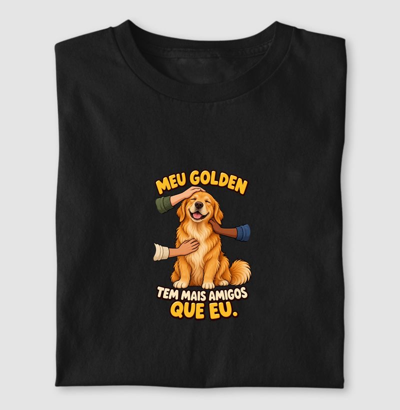 Meu Golden tem mais amigos que eu.