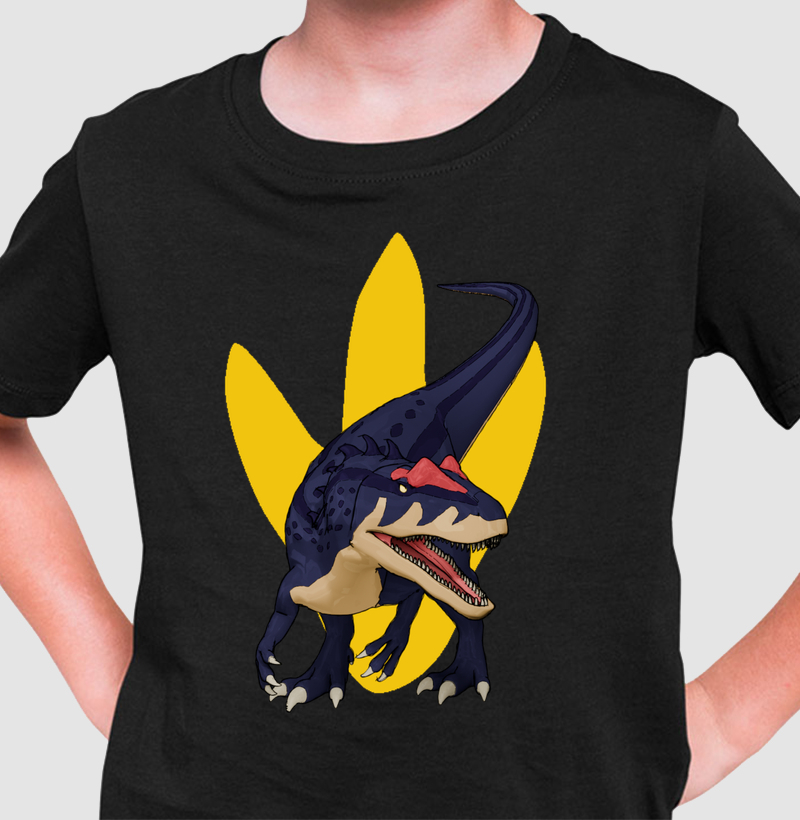 Camiseta Dinossauro Alossauro Algodão Premium Dinoloco