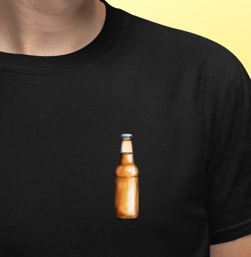 Garrafa âmbar do coração