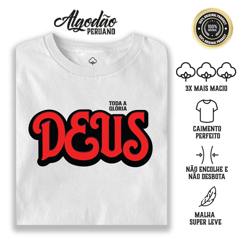 Toda a Glória a Deus - Algodão Peruano