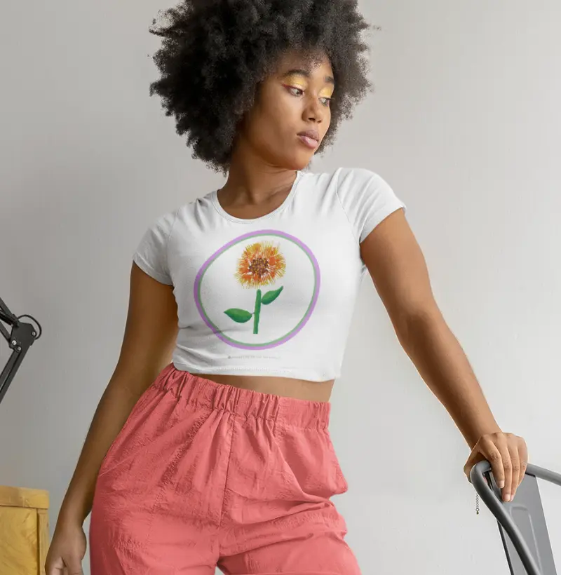 Camiseta Adulto Para onde gira o sol by Beatriz Lucena