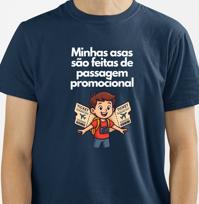 Minhas asas são feitas de passagem promocional
