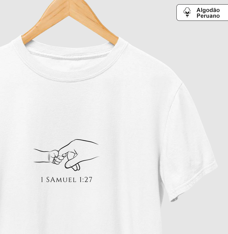 Camiseta Versículo em Traço - 1 Samuel 1:27
