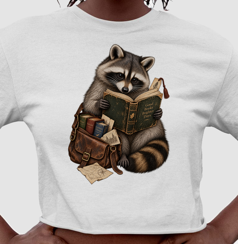Camiseta Guaxinim Leitor