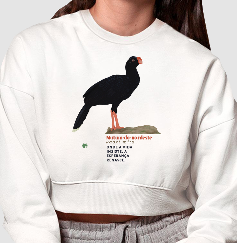 Cropped moletom mutum-do-nordeste