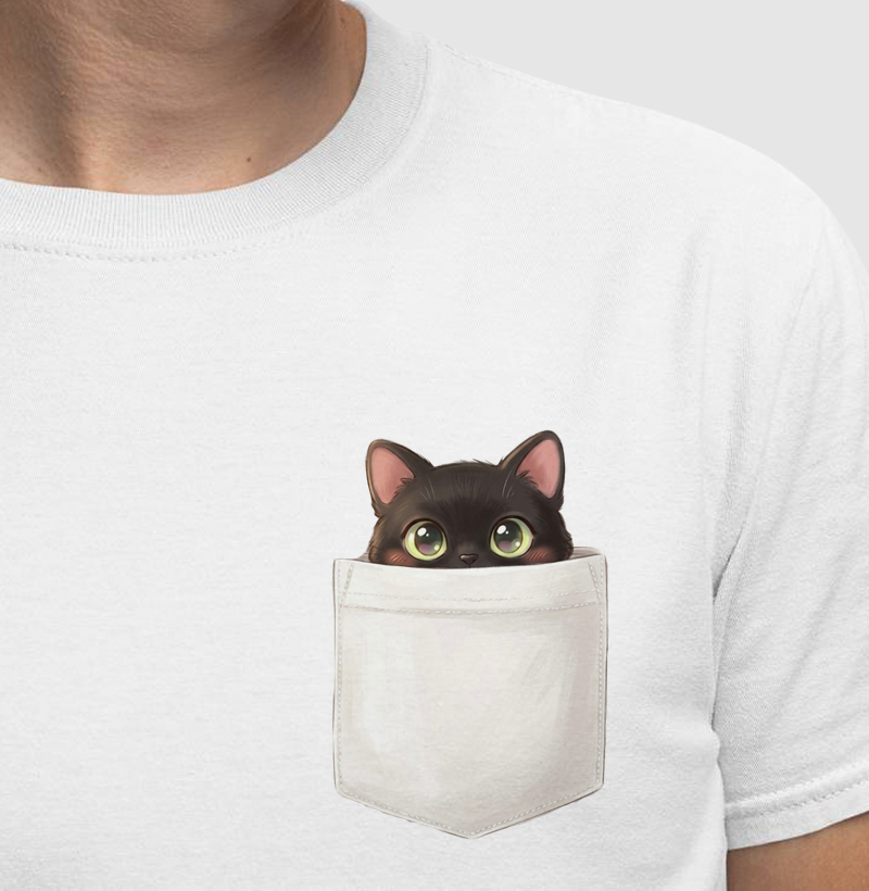 Camiseta Pocket Cat | AMMAR