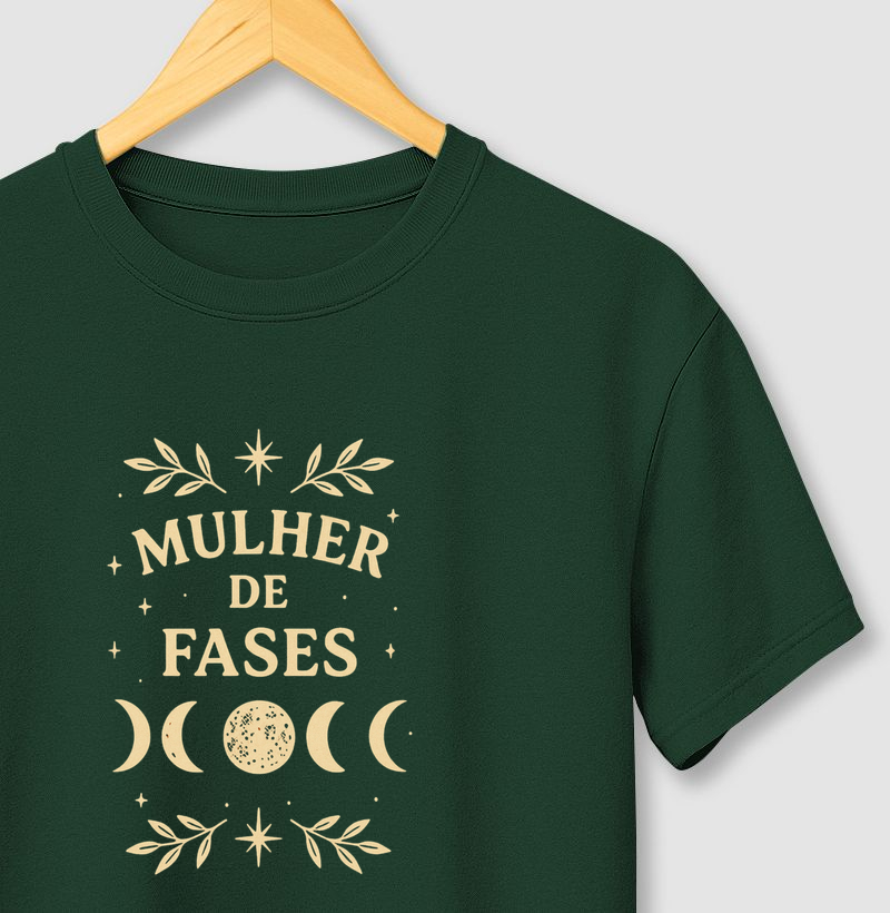 Camisa Mulher de fases!  Coleção Música. Masculina e Feminina. Algodão Premium..