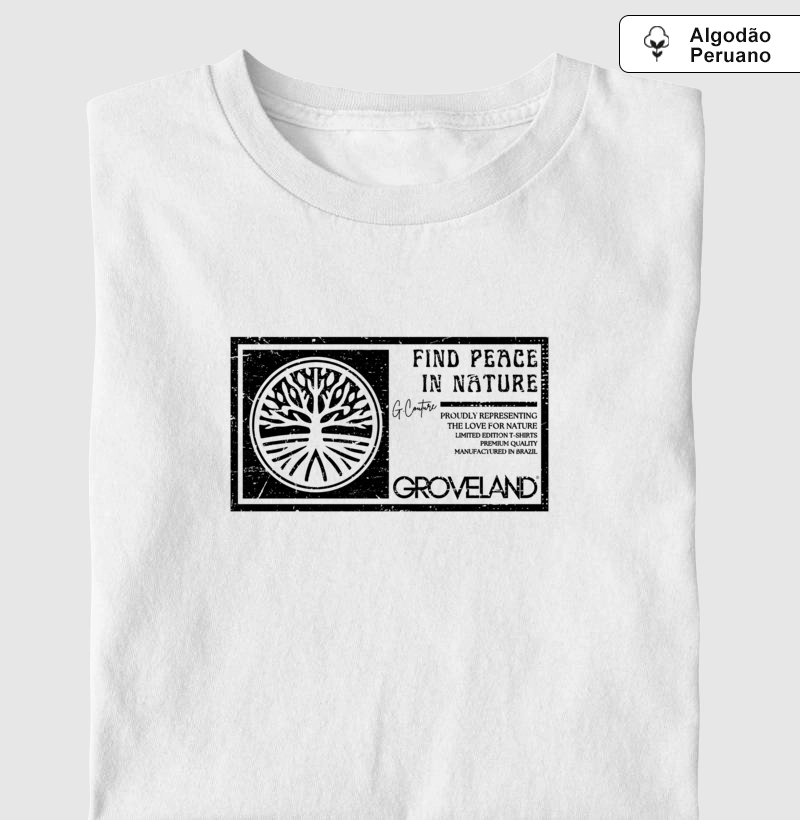 CAMISETA FIND PEACE ED. ESPECIAL BRANCA