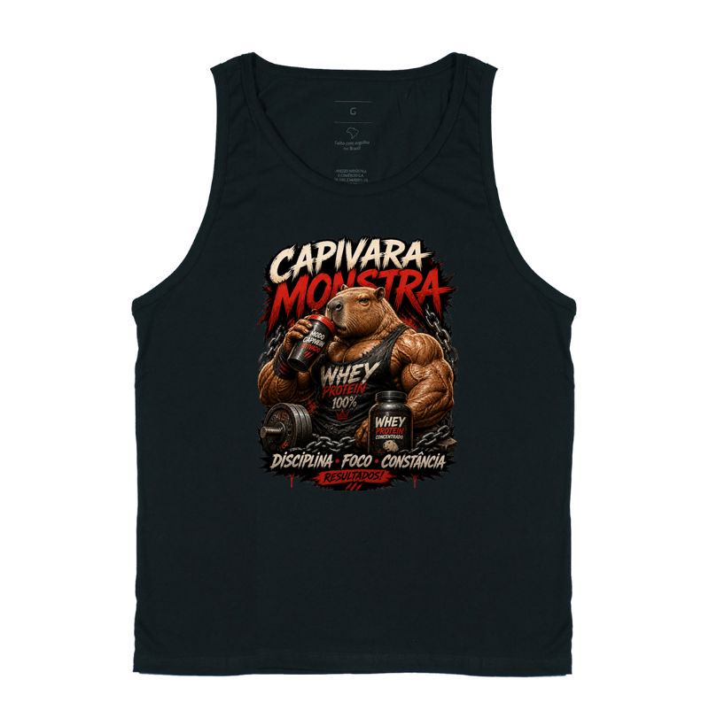 Camiseta Regata Capivara Monstra