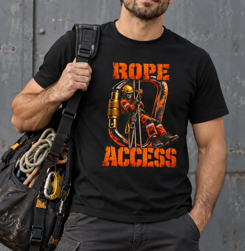 Rope Access Caveira em Ação - Camiseta