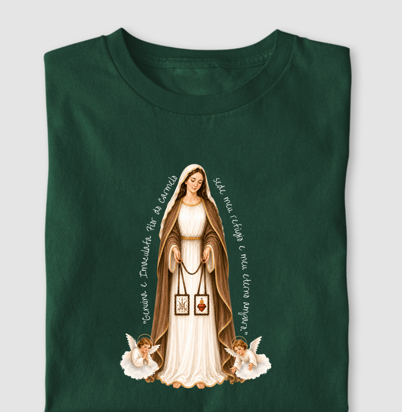 Genuína e Imaculada Flor do Carmelo, sede meu refúgio e meu eterno amparo