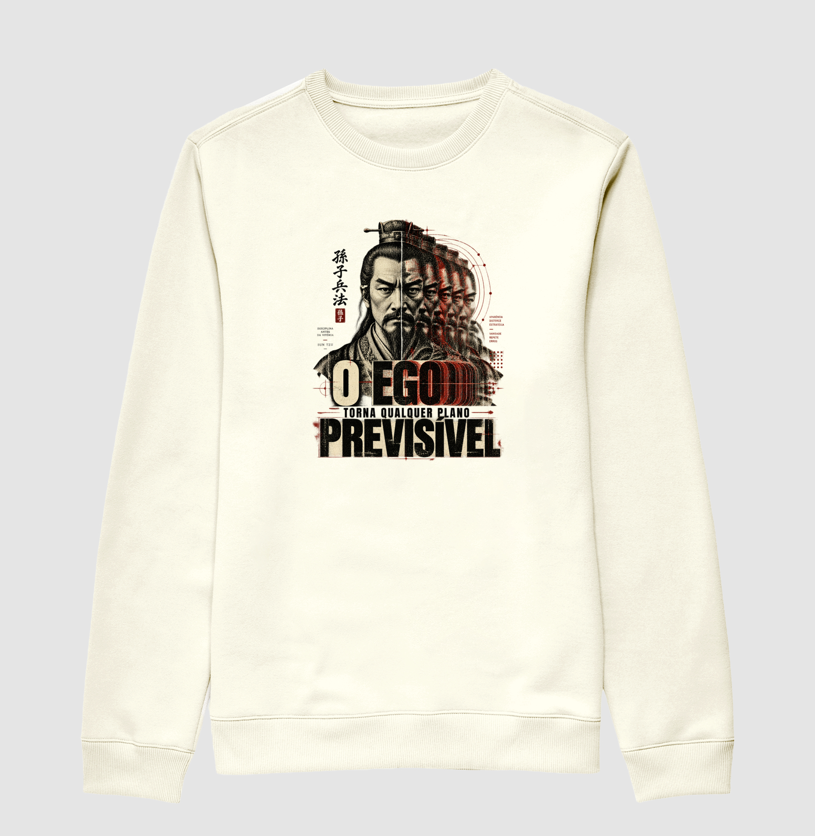 Sun Tzu - O Ego Torna Qualquer Plano Previsível - Suéter Moletom