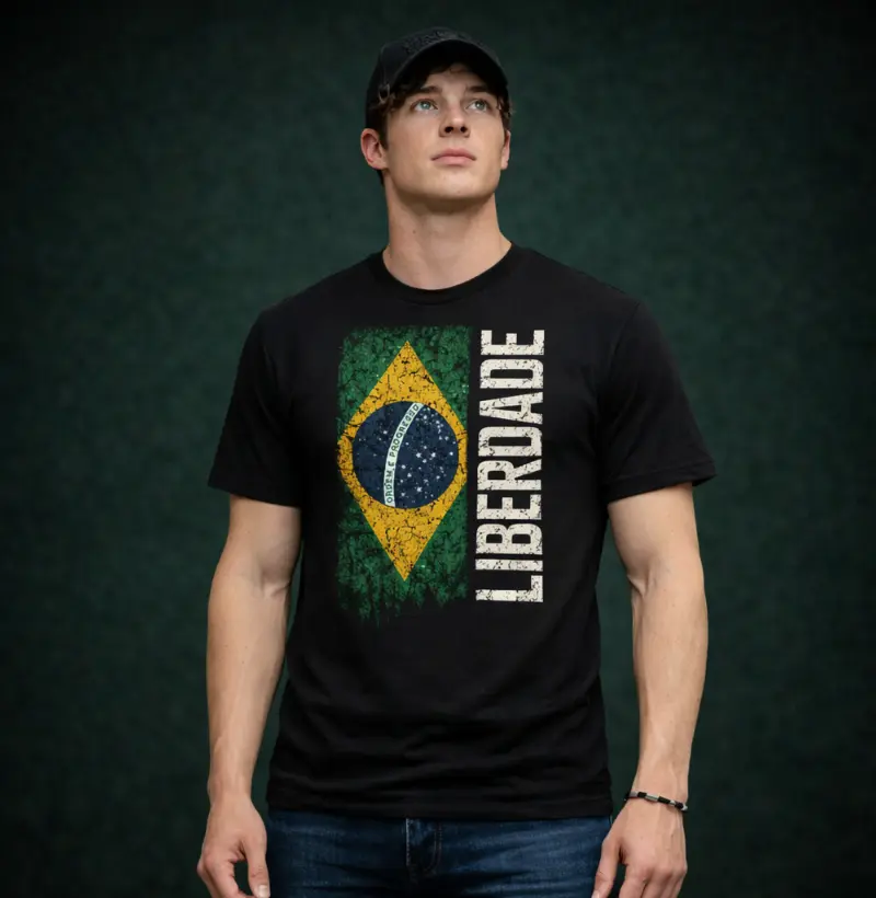 Camiseta Brasil Liberdade Filhos da Patria