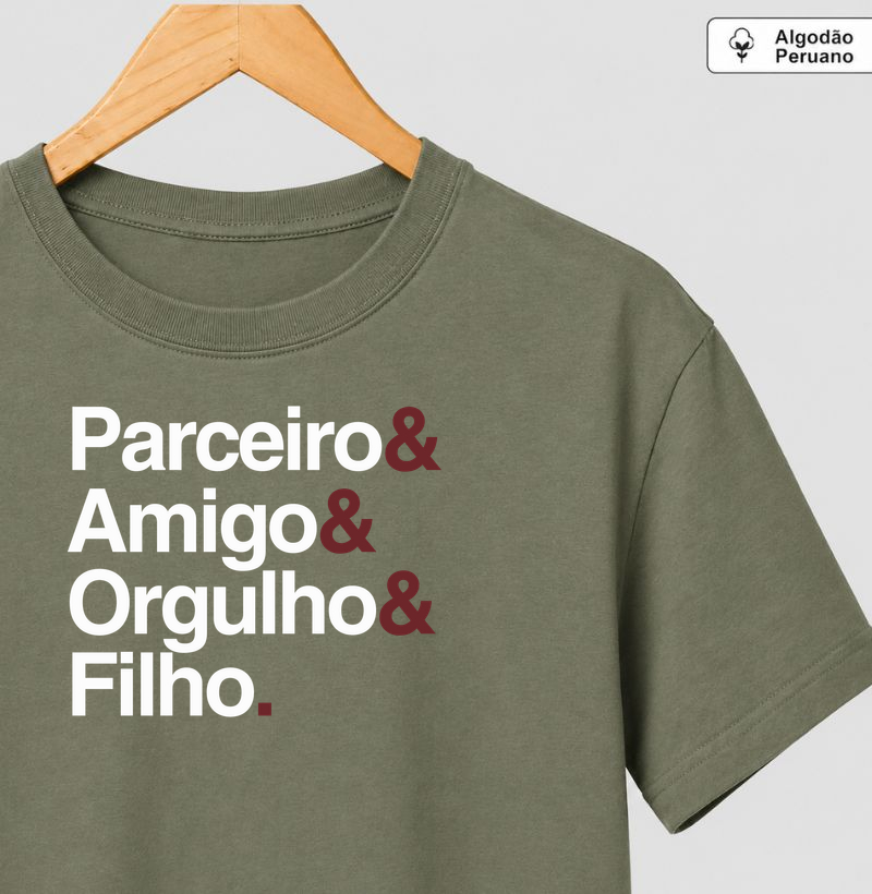 Parceiro, amigo, orgulho, filho