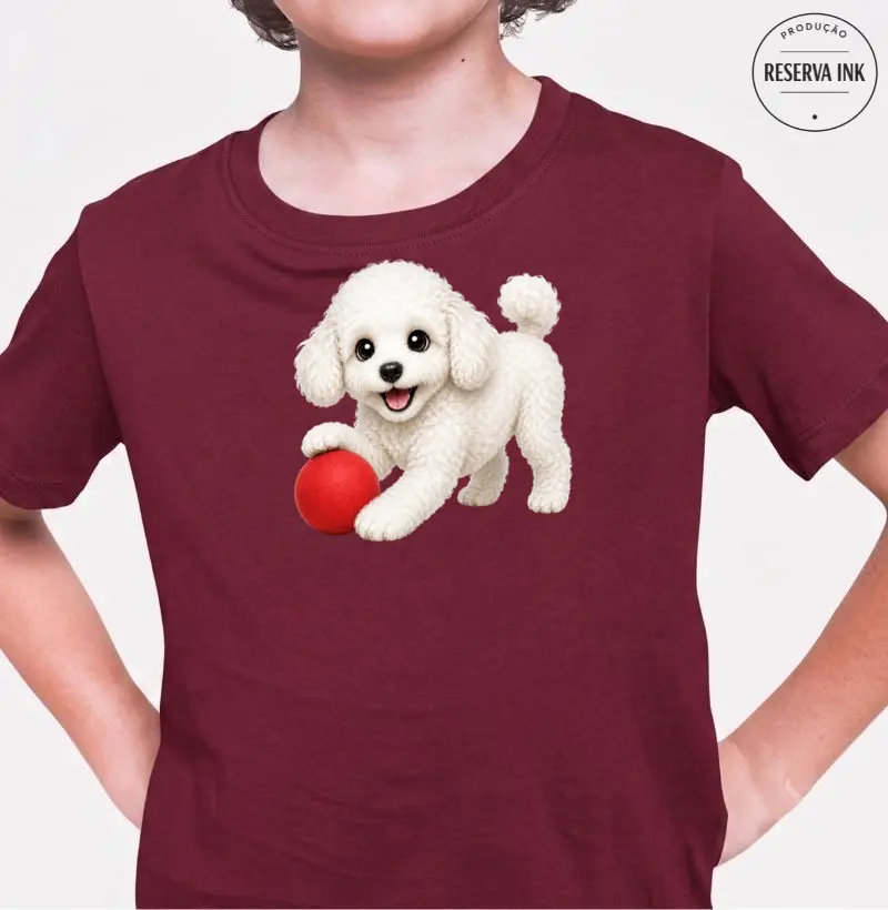 Poodle Branco - Desenho Animado