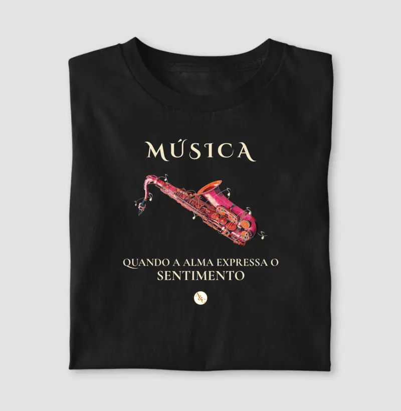 Camiseta Música, o Sentimento da Alma | Arte para Vestir