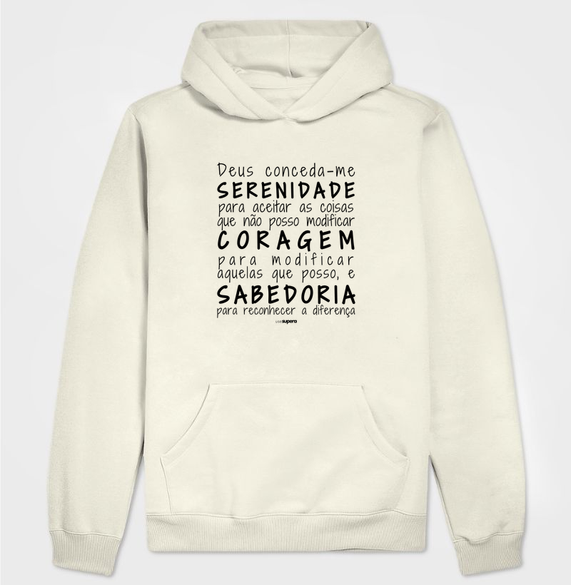 Moletom Capuz "oração da serenidade"