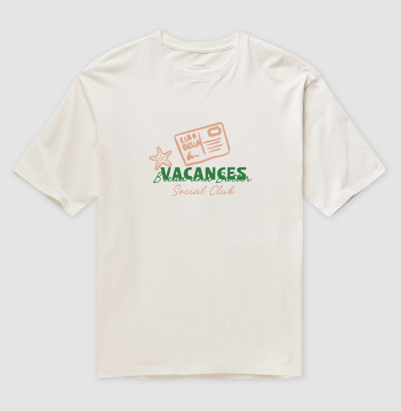 Camiseta Oversized Sea Salt Mood