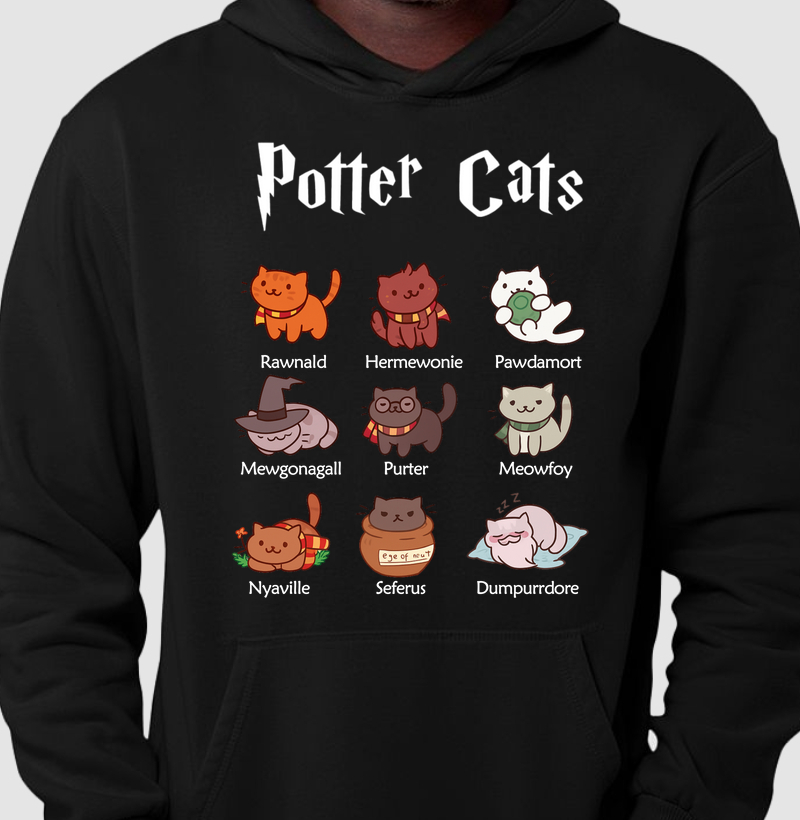 Potter Cats (Hoddie Moletom)