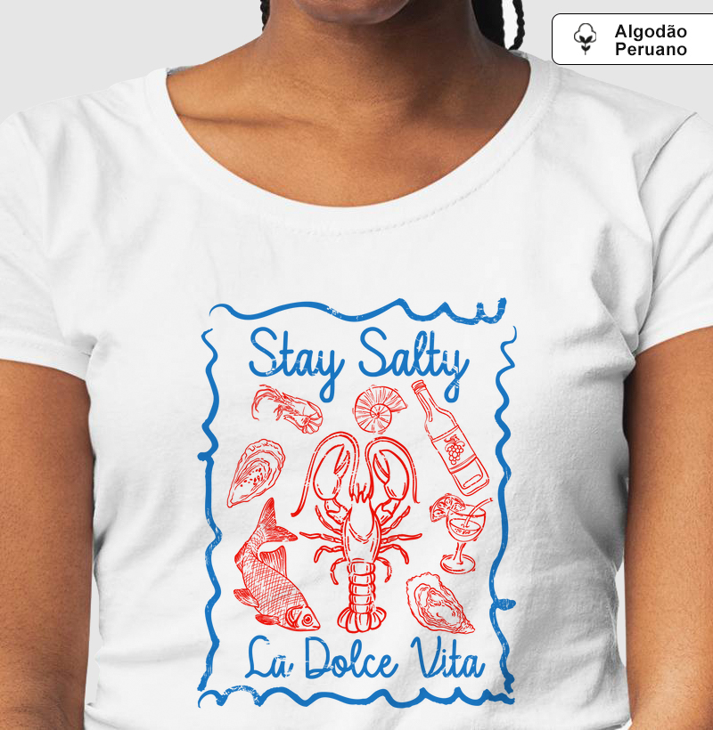 Camiseta Algodão Peruano Stay Salty