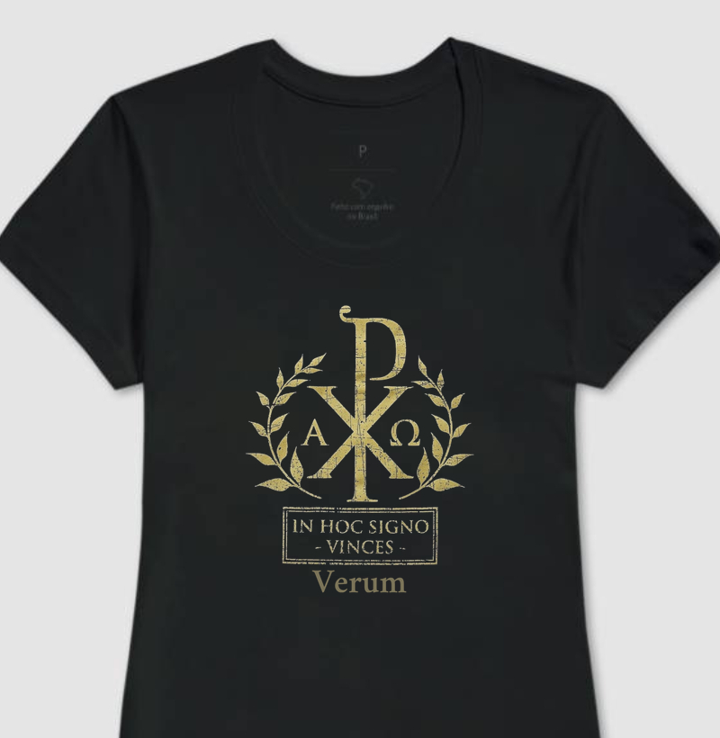 Camiseta Chi-Rho – In Hoc Signo Vinces | Camiseta Católica Tradicional