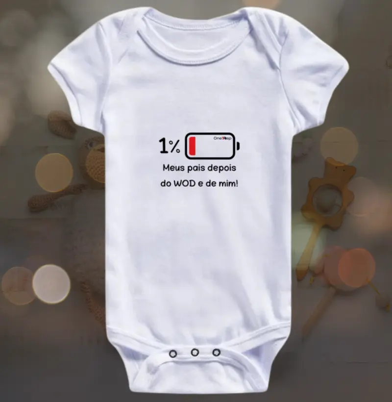 1% de bateria (Unissex)