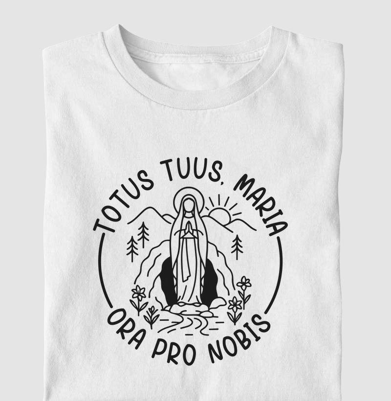 Totus Tuus Maria Ora Pro Nobis Minimalista