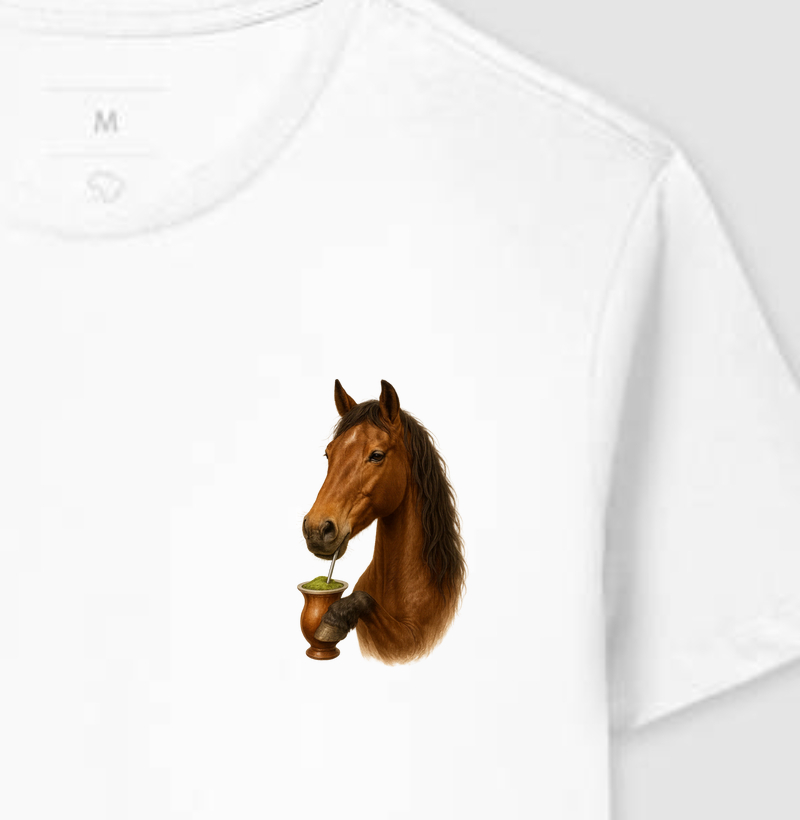 Cavalo com Chimarrão 
