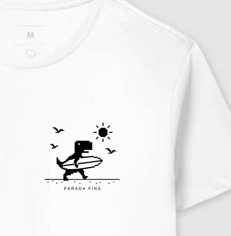 Dino Surfista – Estilo Pré-Histórico com Alma Salgada