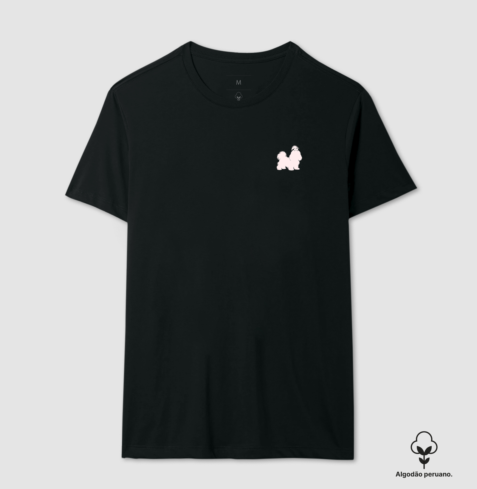 Shih Tzu minimalist - Camiseta Algodão Peruano
