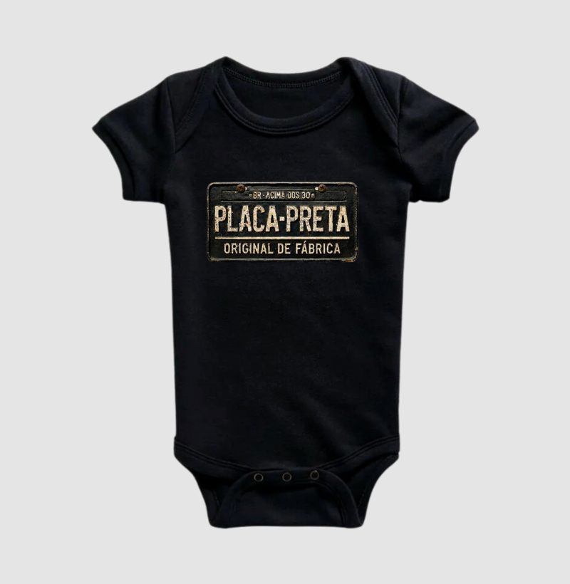 Placa Preta | Original de Fábrica | Envelhecida
