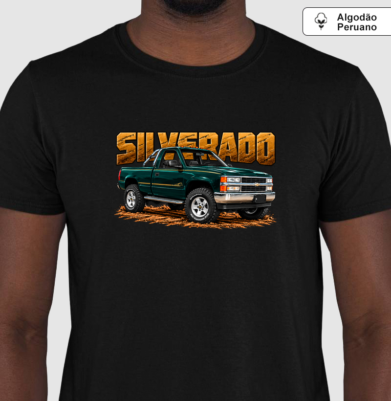 Camiseta em algodão peruano Silverado - Camiseta Algodão Peruano