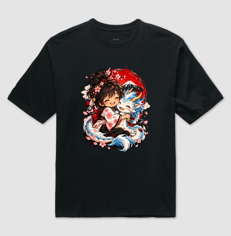 Sakura & Ryu - Camiseta Oversized